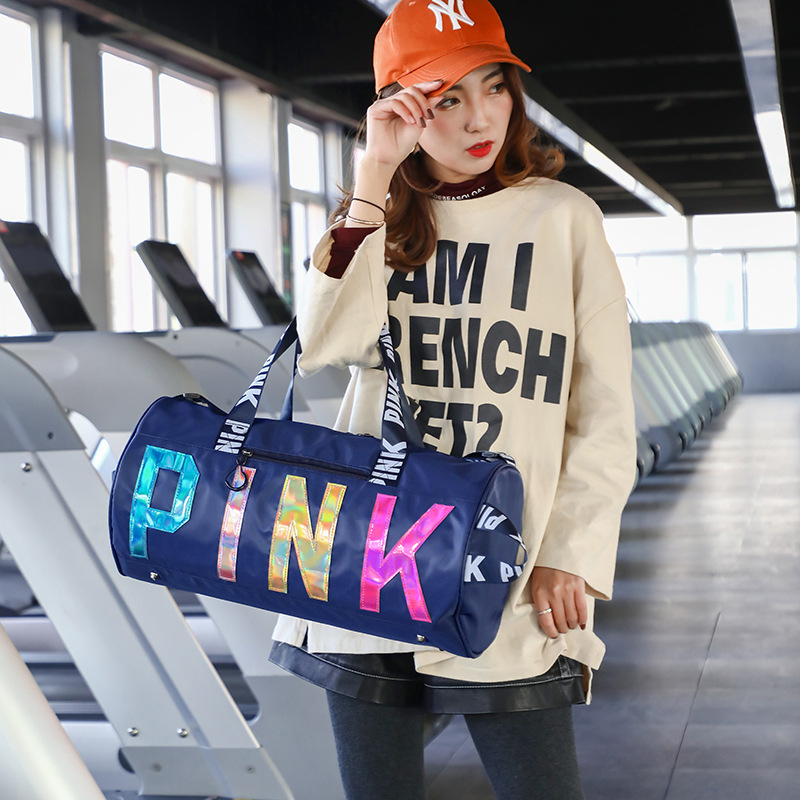 กระเป๋าผู้หญิงกระเป๋าเดินทางมัลติฟังก์ชั่ ดรอปชิป PINK1129
