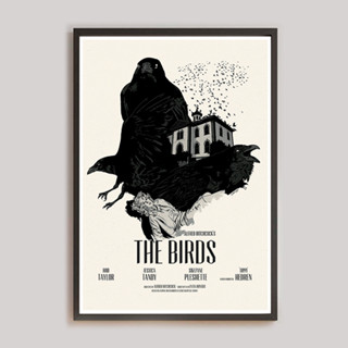 The Birds Poster โปสเตอร์ภาพขนาด 33X48 cm