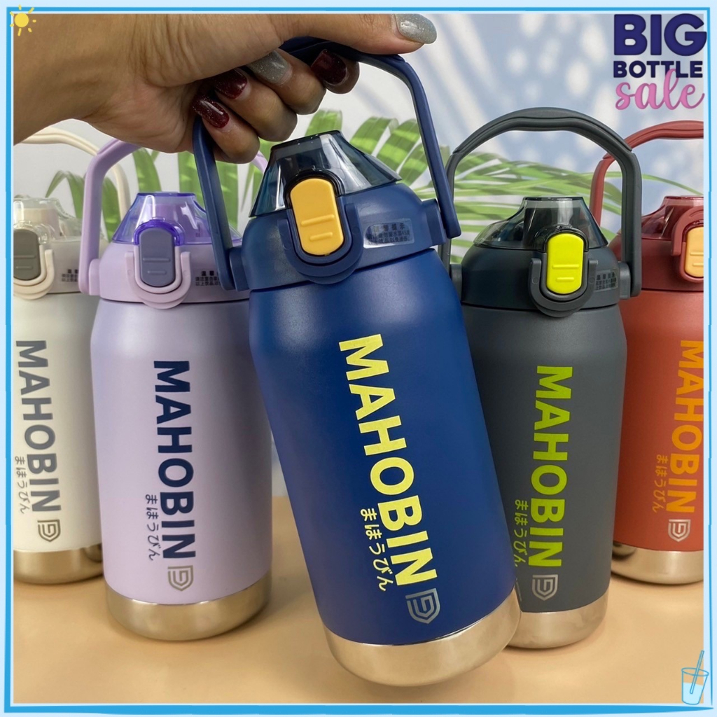 Mahobin แก้วเก็บความเย็น กระบอกน้ำ ขนาด1000 ML / 1200ML  สแตนเลส sus316  V4 รูปที่ 3