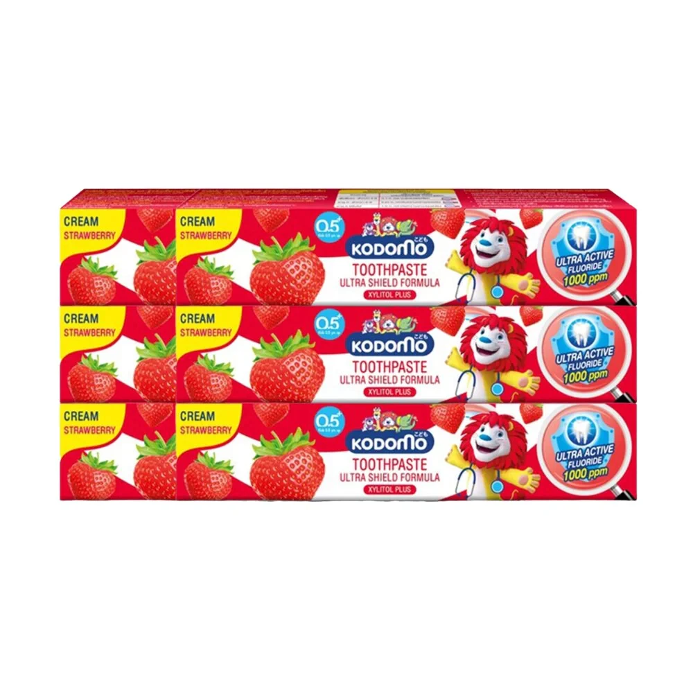 KODOMO ยาสีฟันเด็ก โคโดโม ชนิดครีม 40 กรัม [แพ็ค6]_ 0.5 - 12 ปีEXP.10-04-2029