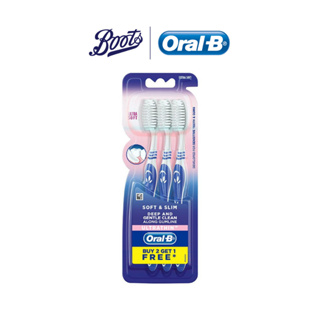 Oral-B ออรัลบี แปรงสีฟัน ซอฟท์&amp;สลิม 3S