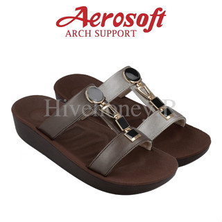 ☁️FW8384☁️ รองเท้าแตะเพื่อสุขภาพ aerosoft arch support(แอโร่ซอฟ)