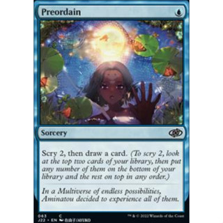 Preordain การ์ด Magic The Gathering ของแท้จากชุด Jumpstart 2022