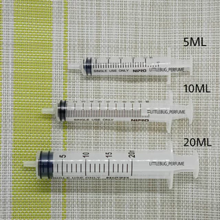ชุดอุปกรณ์สำหรับดูดน้ำหอม ไซริงค์ เข็มยาว 10CM SYRINGE ยี่ห้อ NIPRO รุ่น LUER SLIP 5ML 10ML 20ML