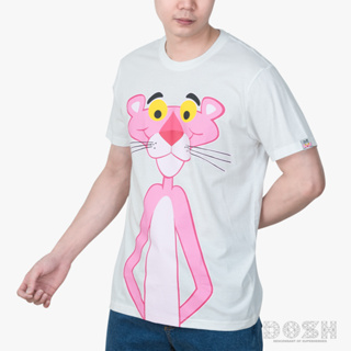 DOSH UNISEX T-SHIRTS PINK PANTHER เสื้อยืดคอกลม แขนสั้น ผู้ชาย-ผู้หญิง 9DPPMT5005-OW