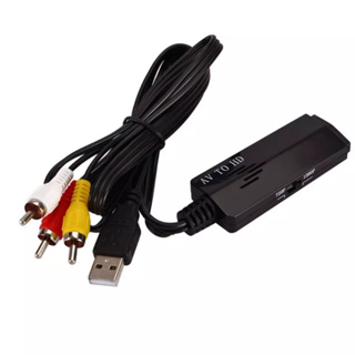 1080P AV To HDMI HD RCA อะแดปเตอร์แปลงสายเคเบิลสำหรับแล็ปท็อป STB โปรเจคเตอร์ Av2Hdmi สายแปลง