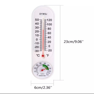 Thermometer เทอร์โมมิเตอร์ ปรอท ปรอทวัดอุณหภูมิห้อง ที่วัดอุณหภูมิ ปรอทวัดอุณภูมิ เครื่องวัดความชื้น T1414