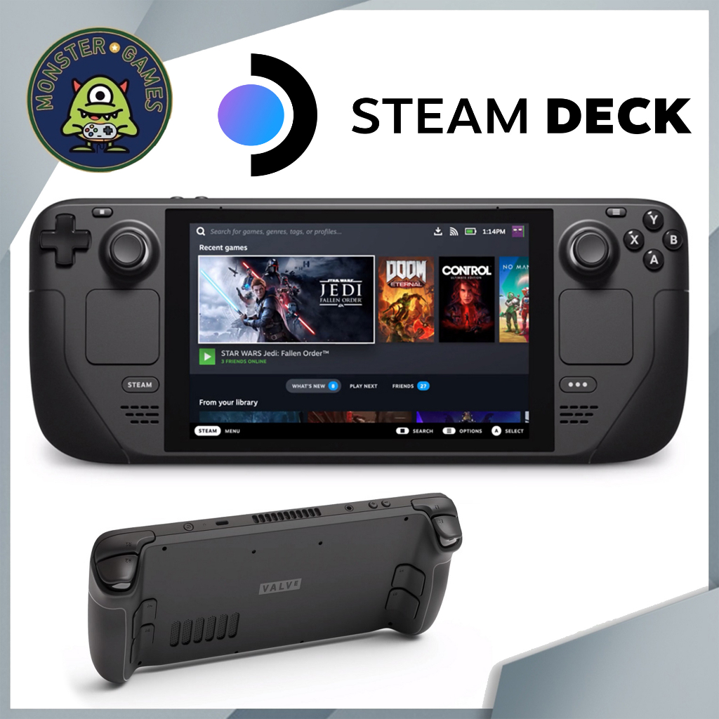 Steam Deck Console 64GB 256GB 512GB 1TB (เครื่อง Steam Deck)(Steam Deck 512GB)(Steam Deck 1TB)