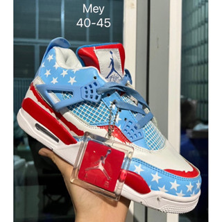 Nike Air Jordan 4 Retro Custom American flags(size40-45) มีหลายสีหลายแบบครับ