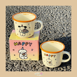 [พร้อมส่ง] 🥨 Ins cute mug แก้วเซรามิค กล่องลายน่ารัก