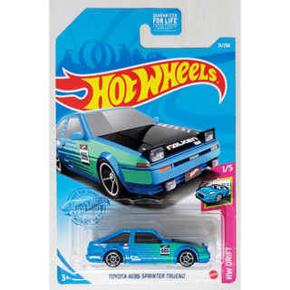 66HW โมเดลรถฮอตวิล Diecast Car Model Hot wheels 🔆 TOYOTA AE86 SPRINTER TRUENO TRD FALKEN โตโยต้า เออี สปรินเตอร์ ทูรีดโน