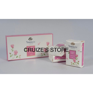 สบู่แพ๊ค 3 ก้อน ยาร์ดเลย์ กลิ่น English Rose, Yardley Soap, 3 in per packaging, English Rose