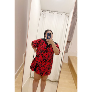 พร้อมส่ง มินิเดรสสาวอวบผ้าหนา อก 50