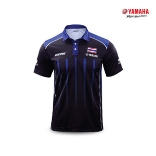 YAMAHA เสื้อโปโล MOTOR SPORT22 ดำ/น้ำเงิน