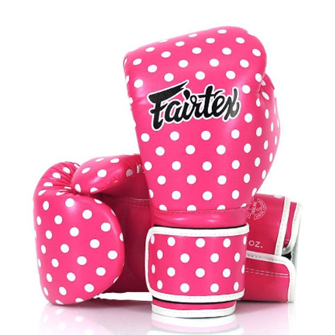 นวมต่อยมวย BGV14P Microfiber Gloves - Polka Dot