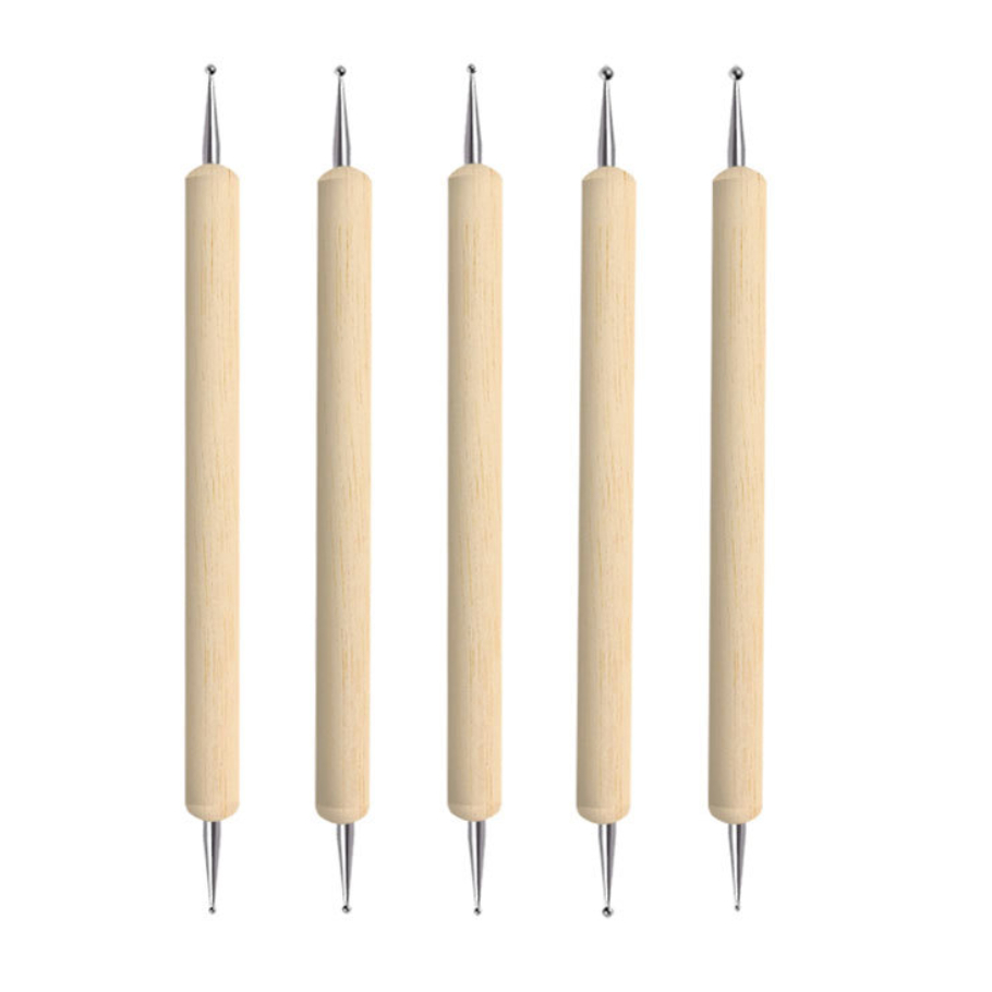 ไม้ดอท เพ้นจุด แต้มสีเล็บ (1แพ็ค5ชิ้น)