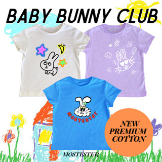 MOST  🐰 เสื้อยืด Baby Bunny Club USA Cotton Tee by MST