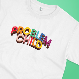 เสื้อยืดลาย Problem Child t-shirt โอเวอร์ไซส์คลับ มีไซส์ใหญ่ [คอกลม]