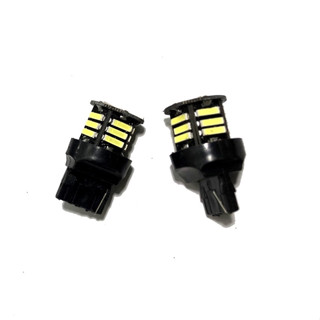 หลอดไฟLED T20 SMD21 ไฟเลี้ยว ไฟถอย รถยนต์ สีขาว 2ชิ้น