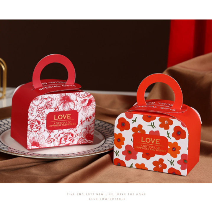 GIFT กล่องขวัญ หูหิ้ว ใส่ของชำร่วย งานแต่ง ปัจฉิม