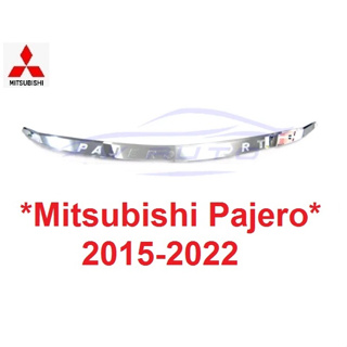 คิ้วฝากระโปรงหน้ Mitsubishi Pajero Sport 2015 - 2021 คิ้ว ฝากระโปรงหน้า คิ้วหน้า มิตซูบิชิ ปาเจโร่ ชุบโครเมี่ยม