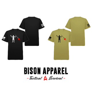 Bison Apparel เสื้อยืดลาย Black Beard