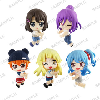 BanG Dream! Girls Band Party! Mugyutto Cable Mascot RICH Hello, Happy World! (Set of 5) Gashapon กาชาปอง โมเดล เกาะสาย