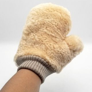Sheepskin Wool Wash Mitt ถุงมือล้างรถขนแกะแท้ ผลิตจากขนแกะแท้เกรดพรีเมี่ยม
