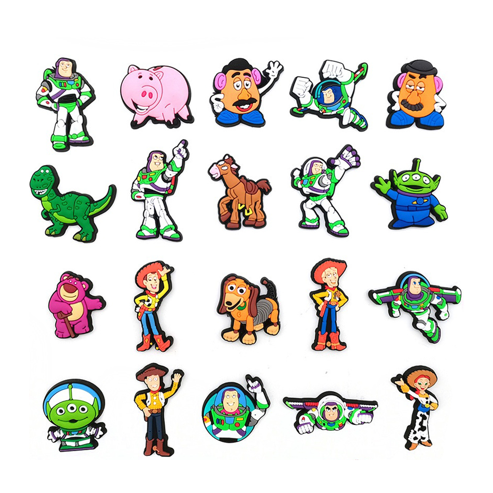 ตัวติดรองเท้า Pvc ตัวการ์ตูน ทอยสตอรี่ Toy Story สำหรับตกแต่ง Diy รองเท้าหัวโต CROCS JIBBITZ ติดง่าย น่ารัก