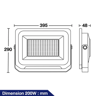 BEC*ไม่ไช่โซล่าโคมไฟ สปอร์ตไลท์ ฟลัดไลท์ Floodlight LED 100W 150W 200W รุ่น Speed , Vector