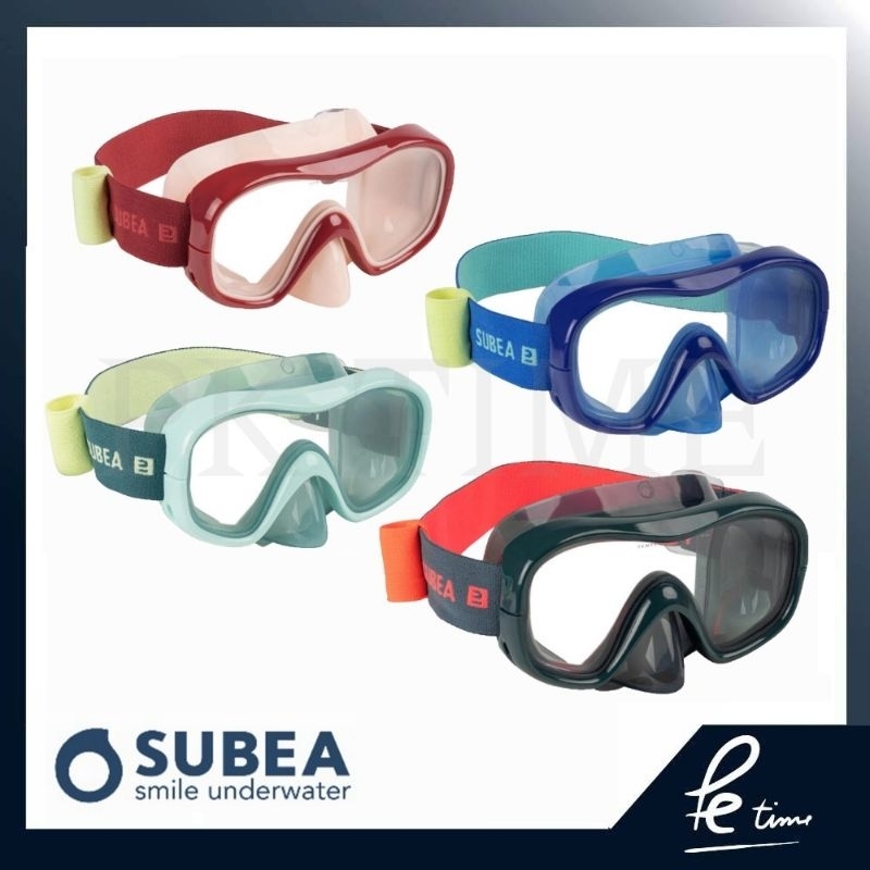 หน้ากากดำน้ำกระจกนิรภัย Subea