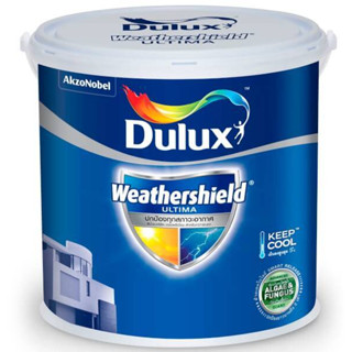 สีทาภายนอก Dulux Weathershield Ultima เนียน สีขาว 3535 ขนาด 3 ลิตร