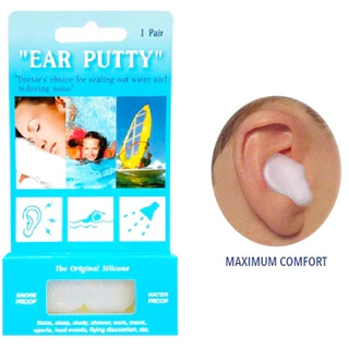 Ear Putty (Snore & Water Proof) ที่อุดหูแบบซิลิโคน กันน้ำและเสียงกรน 1 คู่