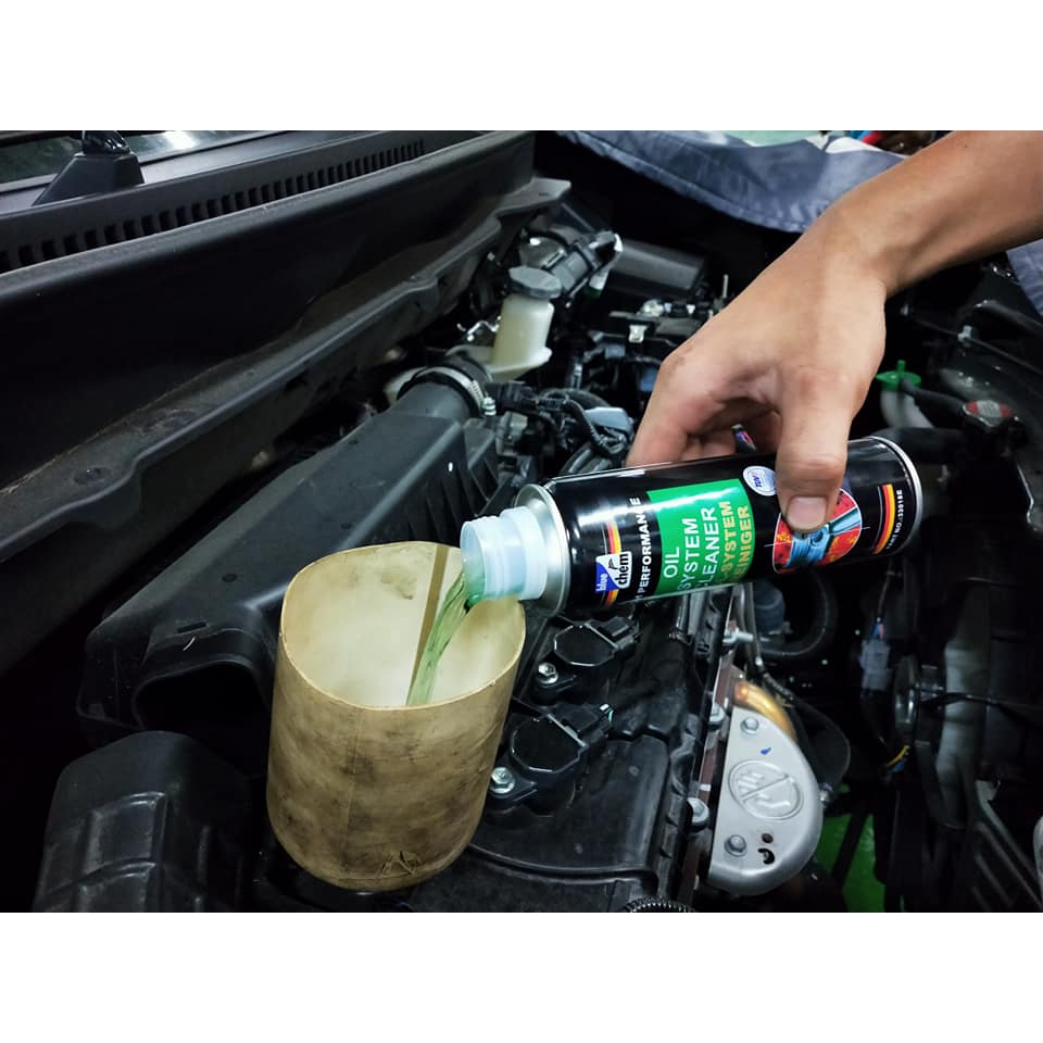 ฟลัชชิ่งเครื่องยนต์ เติมก่อนถ่ายน้ำมันเครื่อง Bluechem OIL SYSTEM CLEANER น้ำยาล้างระบบ(ฟลัชชิ่ง)น้ำมันในเครื่องยนต์