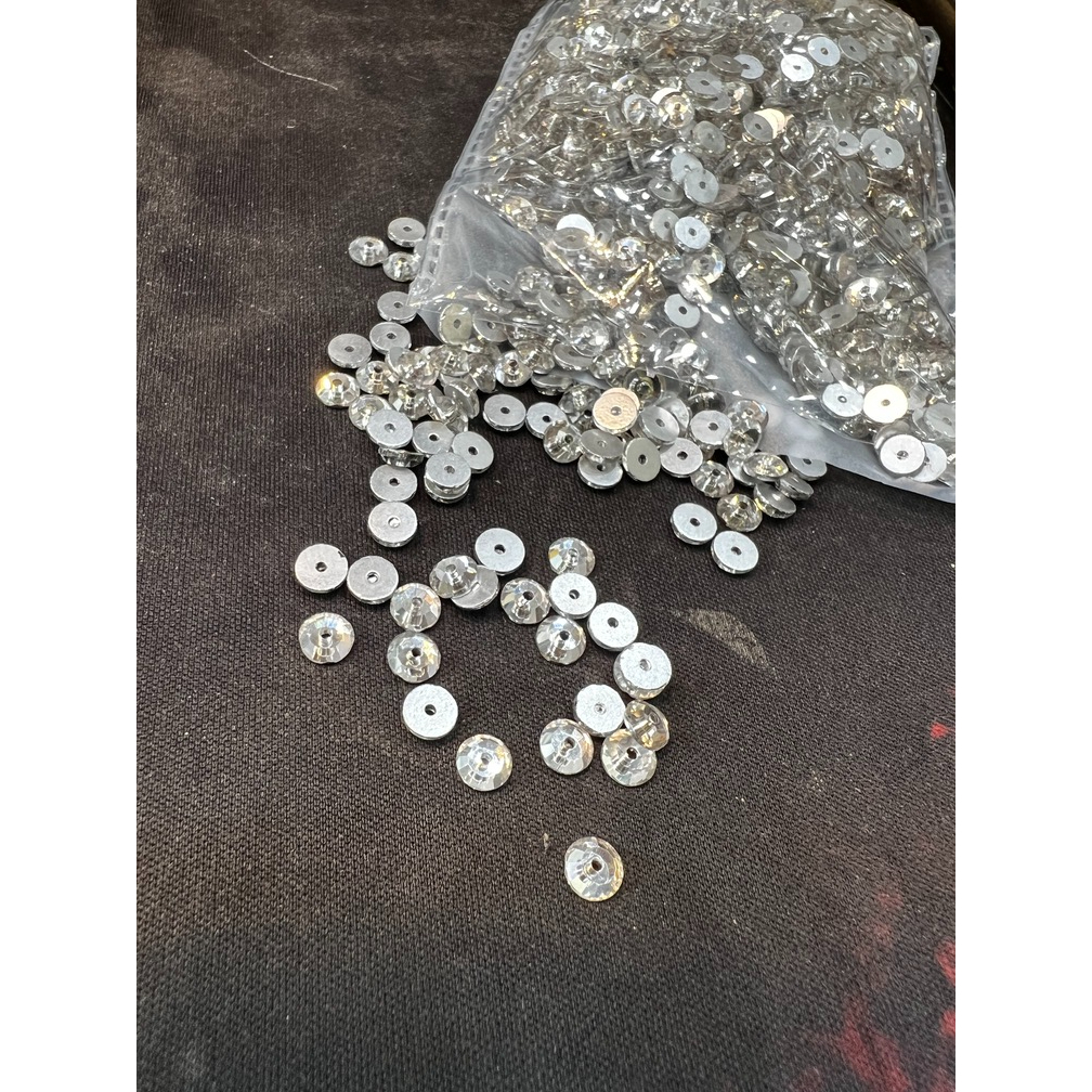 [พร้อมส่ง] เพชรรู เพชรคริสตัล เพชรรูกลาง 5 มิล 4 มิล 3 มิล เพชรปักชุด ห่อใหญ่