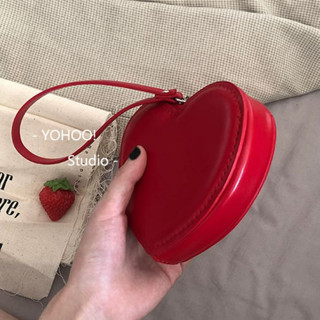 มาใหม่พร้อมส่ง💖 กระเป๋าหัวใจ คล้องแขน สีแดง red heart mini bag