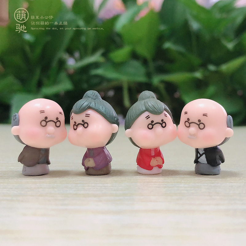 ตุ๊กตาแต่งกระถางคุณตาคุณยาย