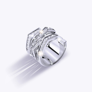 SWAN - Overlap Ring แหวนเงินแท้ แหวนฝังเพชร ฝังเพชรคิวบิกเซอร์โคเนีย cubic zirconia