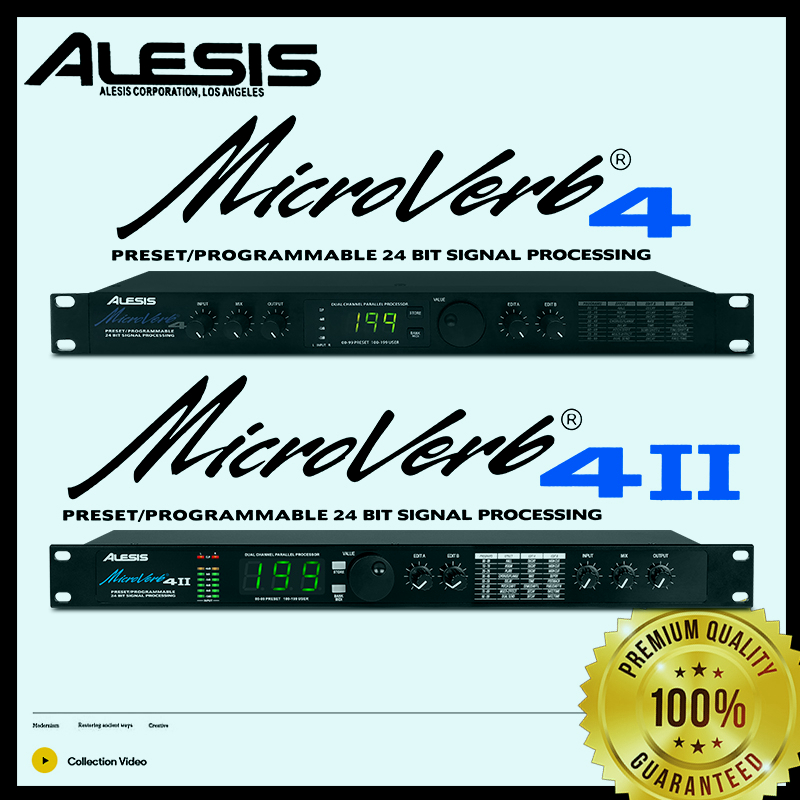 Alesis MicroVerb4 เครื่องปรับเอฟเฟคเสียงร้อง  เอฟเฟกต์ดิจิตอลเวที KTV ระดับมืออาชีพมีเอฟเฟกต์เสียงให้เลือกมากกว่า 100 แบ