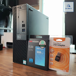 คอมพิวเตอร์ Dell Optiplex 3050 - CPU Core i3-7100 3.9 GHz + SSD มีช่อง HDMI พร้อมเชื่อมต่อ WIFI สเปคแรงๆ เครื่องสวย A++