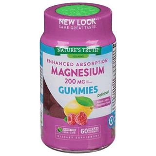 Natures Truth Magnesium 200mg Gummies 60Gummies