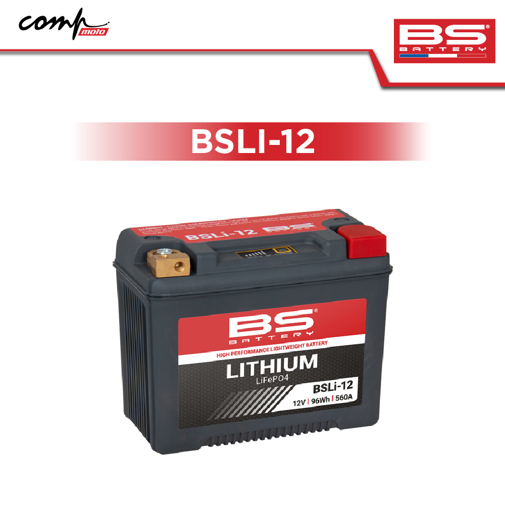 BS Battery LITHIUM BSLI-12 12V 96Wh แบตเตอรี่ลิเธียมไฟแรง เสถียร ให้อันตราเร่งที่ดีขึ้น