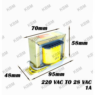 Transformer หม้อแปลงไฟฟ้า Input 220VAC Output 28VAC 28-0-28VAC 30VAC 36VAC 36-0-36VAC 110VAC 220VAC 1A