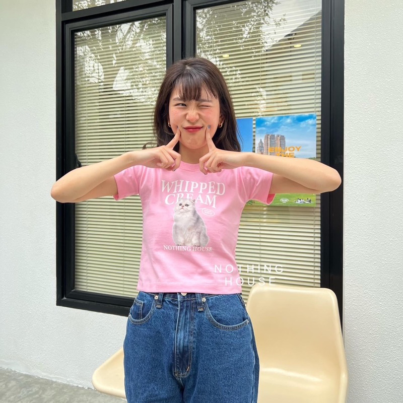 พร้อมส่ง‼️ เสื้อครอป Nothing House🏡