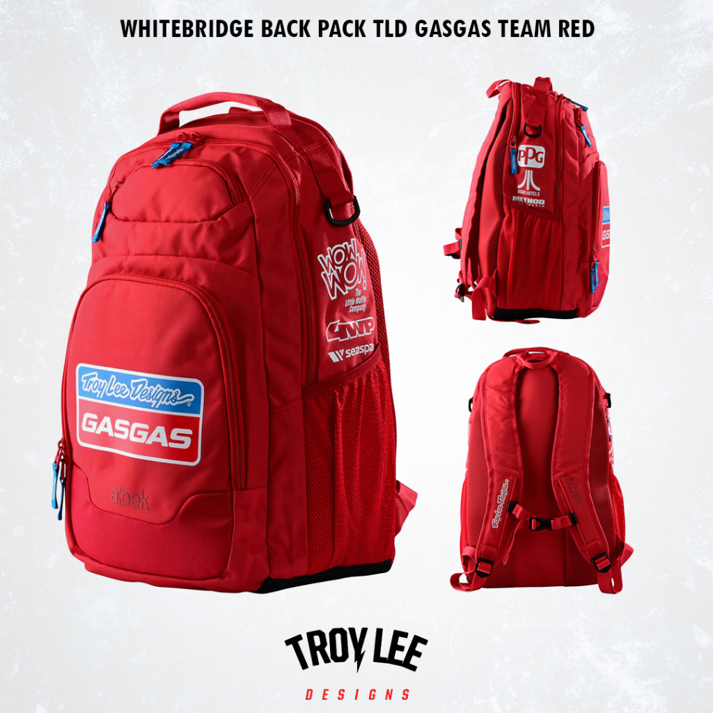 กระเป๋า Troy Lee Designs Whitebridge Back Pack TLD GasGas Team Red (Albek Whitebridge)