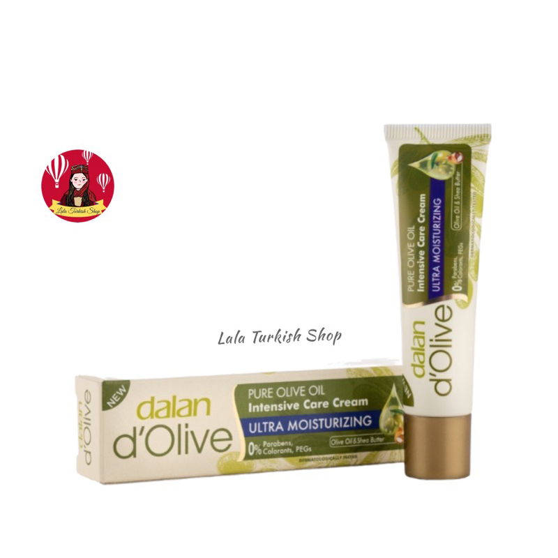 ครีมน้ำมันมะกอกแพคคู่ (2หลอด)สินค้านำเข้าจากตุรกี Dalan d'Olive Pure Olive oil Intensive Care Cream 