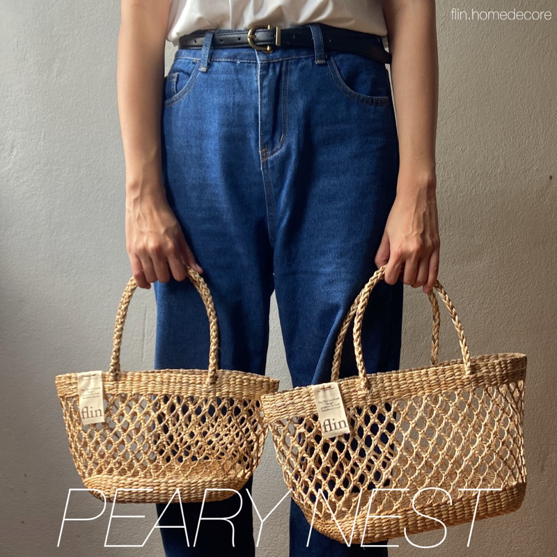 พร้อมส่ง FLIN - PEARY NEST กระเป๋าสาน
