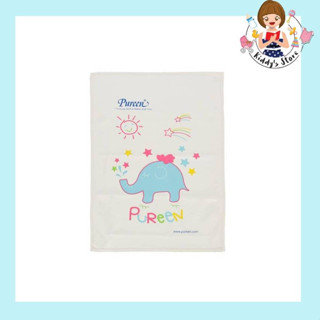 Pureen เพียวรีน แผ่นยางปูนอน ชนิดแผ่นเรียบ ขนาด 45x60 cm. Size M