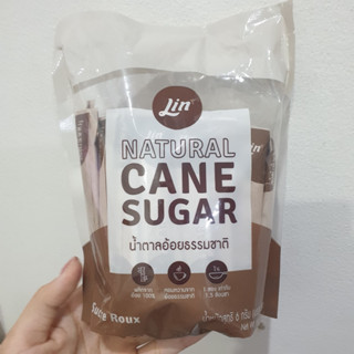 ลิน น้ำตาลทรายแดงชนิดซอง 6กรัมx50ซองLIN NATURAL BROWN SUGAR IN STICK 6Gx50S.