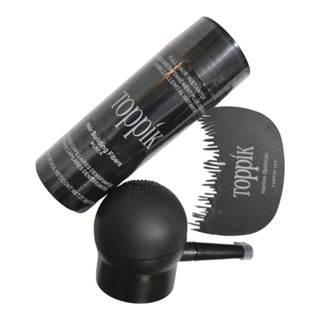 ชุดเซ็ทโปร 3in1Toppik Hair Fiber +หัวพ่นtoppik +หวีtoppik ส่งทุกวัน ชำระปลายทางได้ สินค้าผลิตใหม่ ขนาด 27.5กรัม